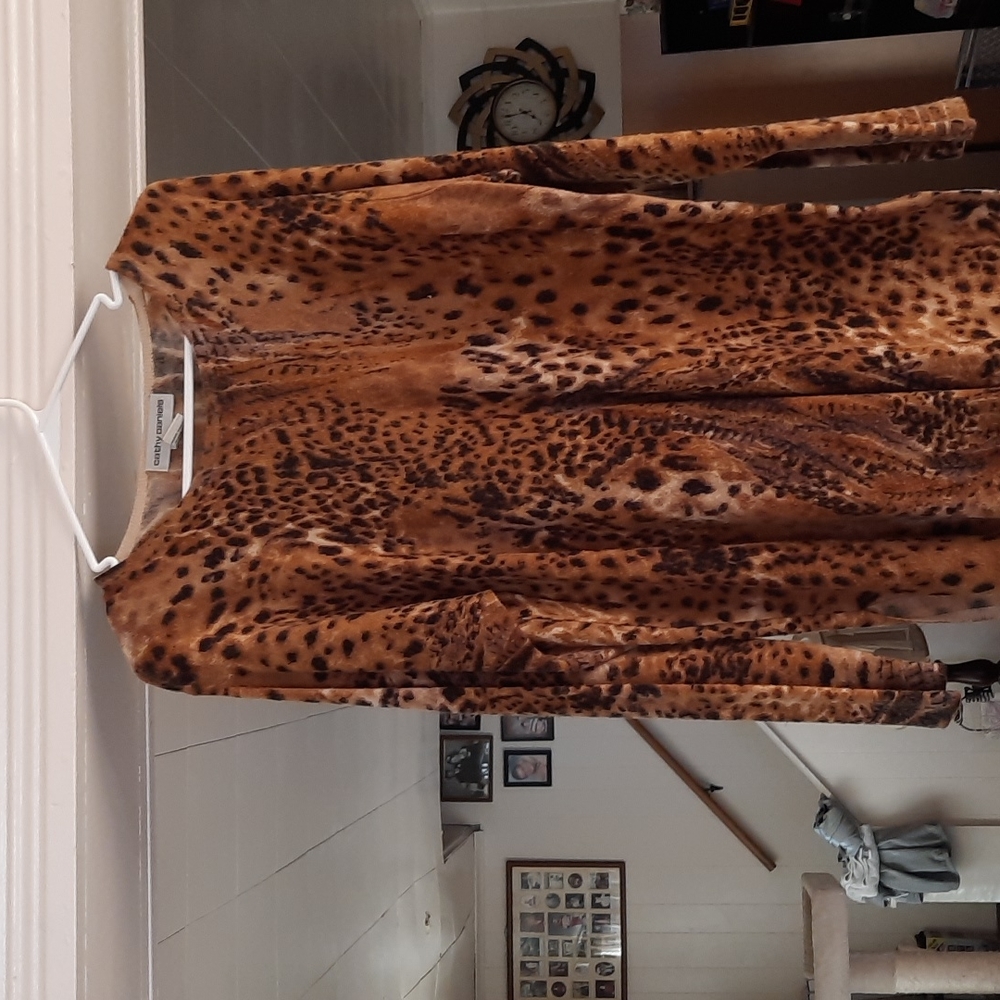 Animal print pullover.